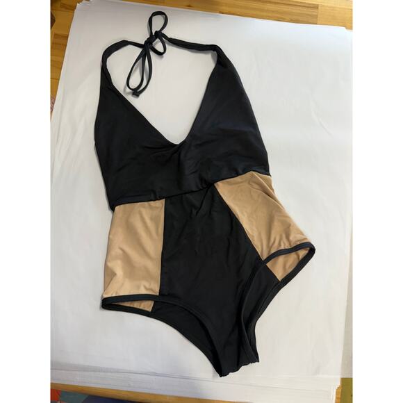 L*Space Fireside Color Block One-Piece Swimsuit Size 4 - Picture 3 of 8